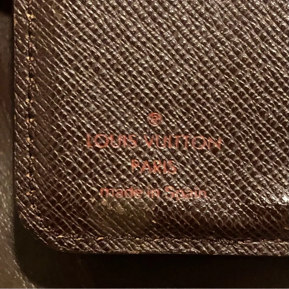 LOUIS VUITTON Damier Ebene Compact Bifold Wallet CA1011 Spain